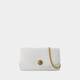 Embleme Wallet On Chain - Balmain - Leather - White