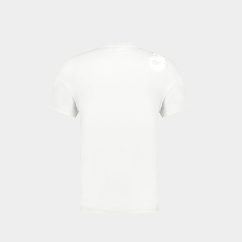 Classic Shell  T-Shirt - Courrèges - White - Cotton