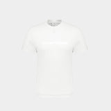 Classic Shell  T-Shirt - Courrèges - White - Cotton