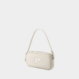 Baguette Hobo Bag - Courreges - Leather - Mastic Grey