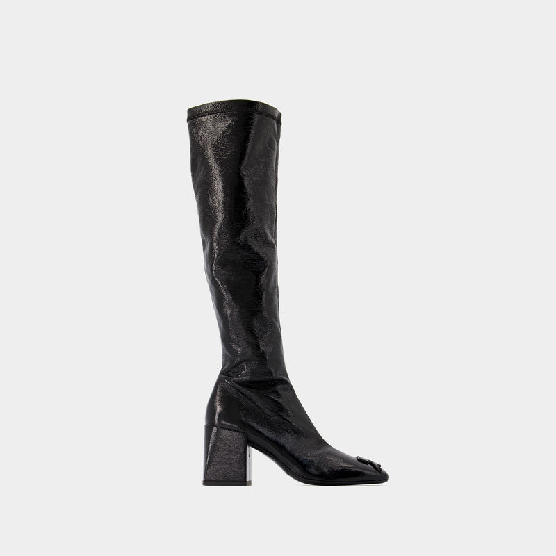 Heritage Vinyl Boots - Courreges - Leather - Black