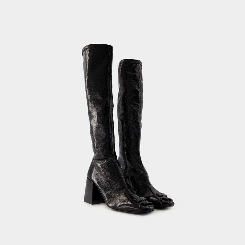 Heritage Vinyl Boots - Courreges - Leather - Black