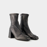 Heritage Boots - Courreges - Leather - Black