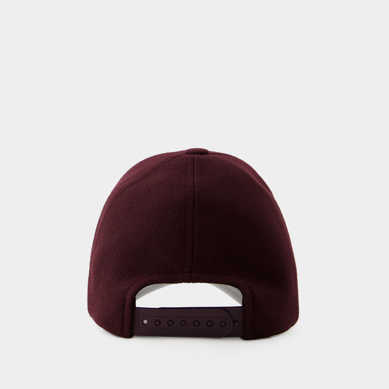 Signature Cap- Courreges - Wool - Burgundy