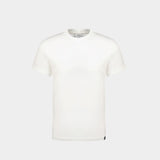 AC Straight T-Shirt - Courreges - Cotton - Heritage White