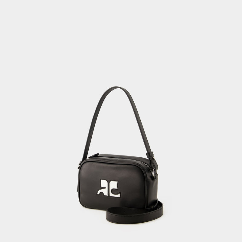 Réedition Camera Bag - Courreges - Leather - Black