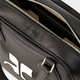 Réedition Bowling Bag - Courreges - Leather - Black