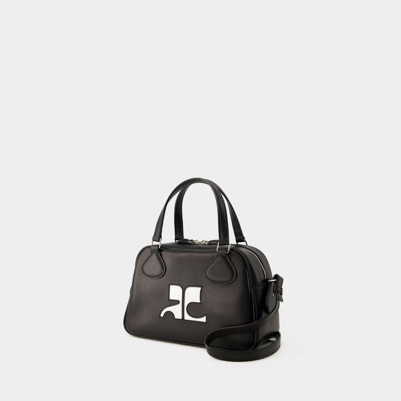 Réedition Bowling Bag - Courreges - Leather - Black