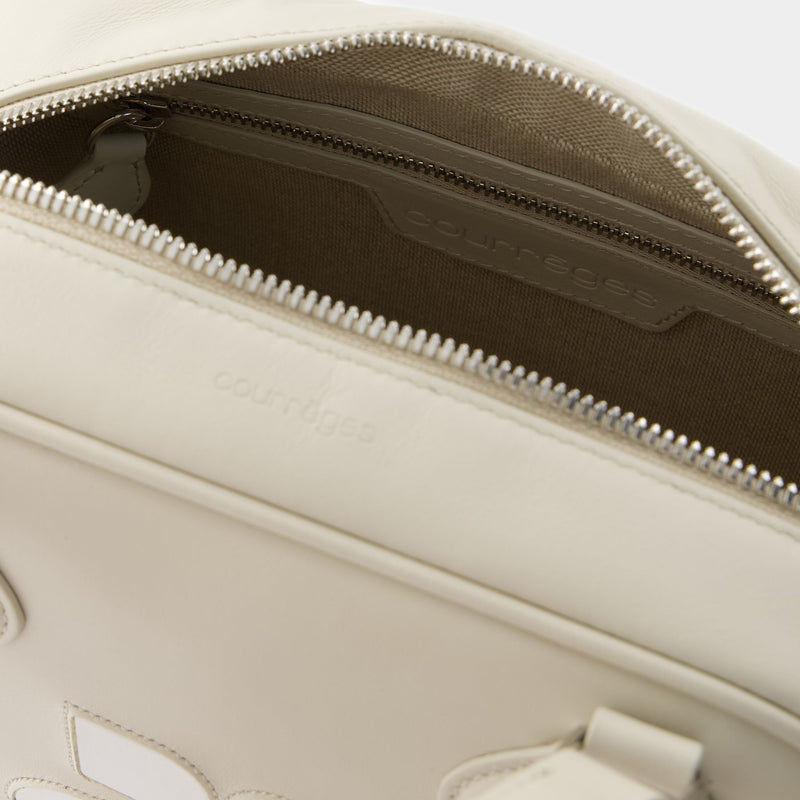 Réedition Bowling Bag - Courreges - Leather - Grey