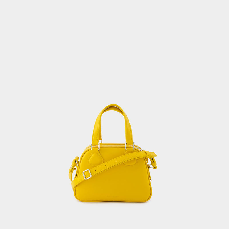 Mini Bowling Bag - Courreges - Leather - Yellow