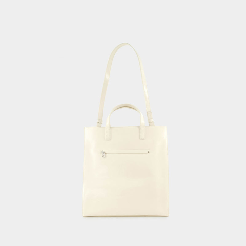 Heritage Shopper Bag - Courreges - Leather - Grey