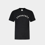 Ac Straight T-Shirt - Courreges - Cotton - Black