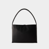 Leonore L Shoulder Bag - Ines de la Fressange - Leather - Black