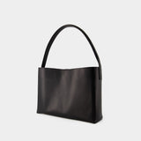 Leonore L Shoulder Bag - Ines de la Fressange - Leather - Black
