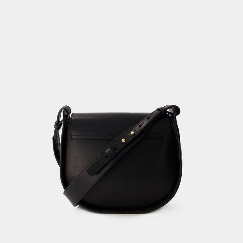 Senda Shoulder Bag  - Ines de la Fressange - Leather - Black