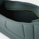 Medium Albert Bag in Green Leather