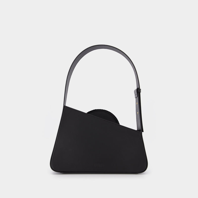 Medium Albert Bag in Black Leather