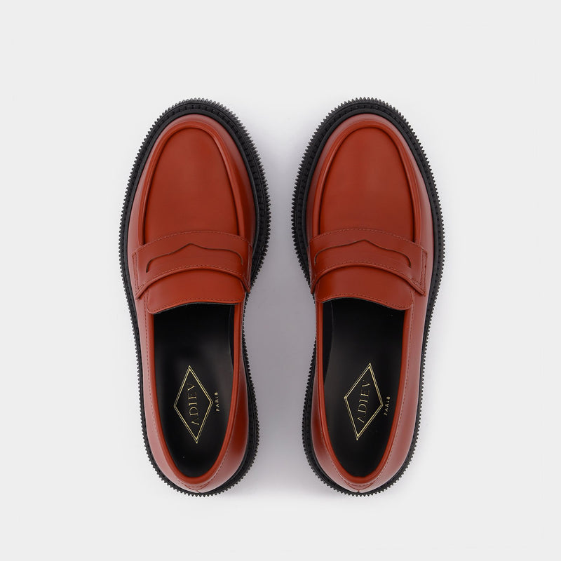 159 Loafers  in Red Leather