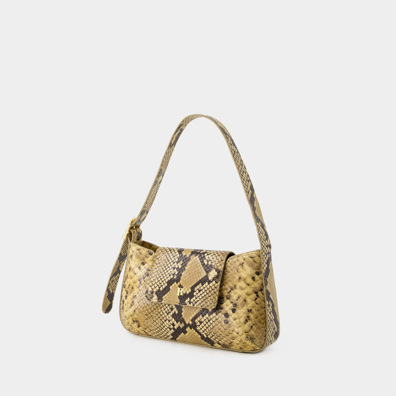 Baguette Shoulder Bag - Rouje - Leather - Naturel Python