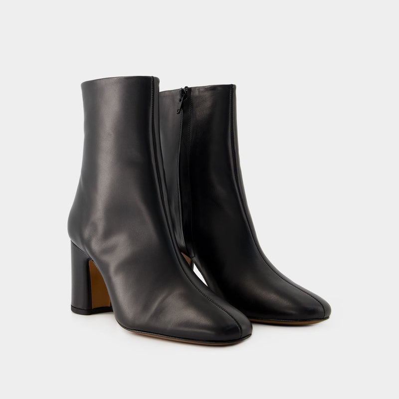 Celeste Ankle Boots - Rouje - Leather - Black