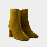 Celeste Ankle Boots - Rouje - Leather - Khaki