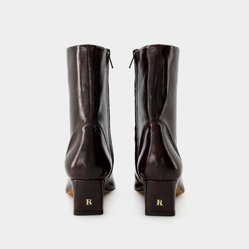 Doria Ankle Boots - Rouje - Leather - Brown