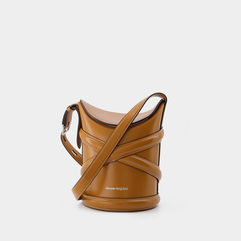 The Curve Bag in Brown Leather