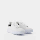 Oversized Sneakers - Alexander Mcqueen - White/Black - Leather