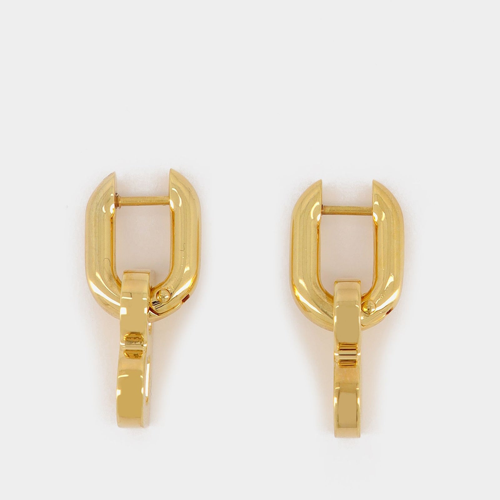 B Chain Xs Earp Earring - Balenciaga - Slick Gold