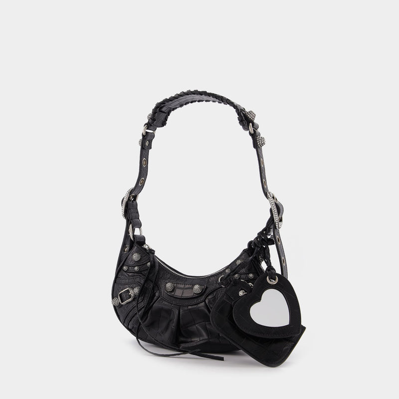 Le Cagole Bag XS in Black Leather