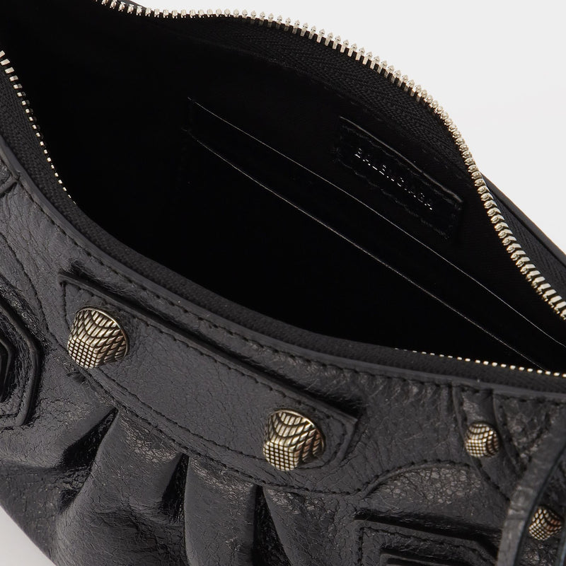 Le Cagole S in Black Leather