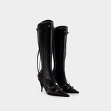 Cagole H90 Boots - Balenciaga - Leather - Black