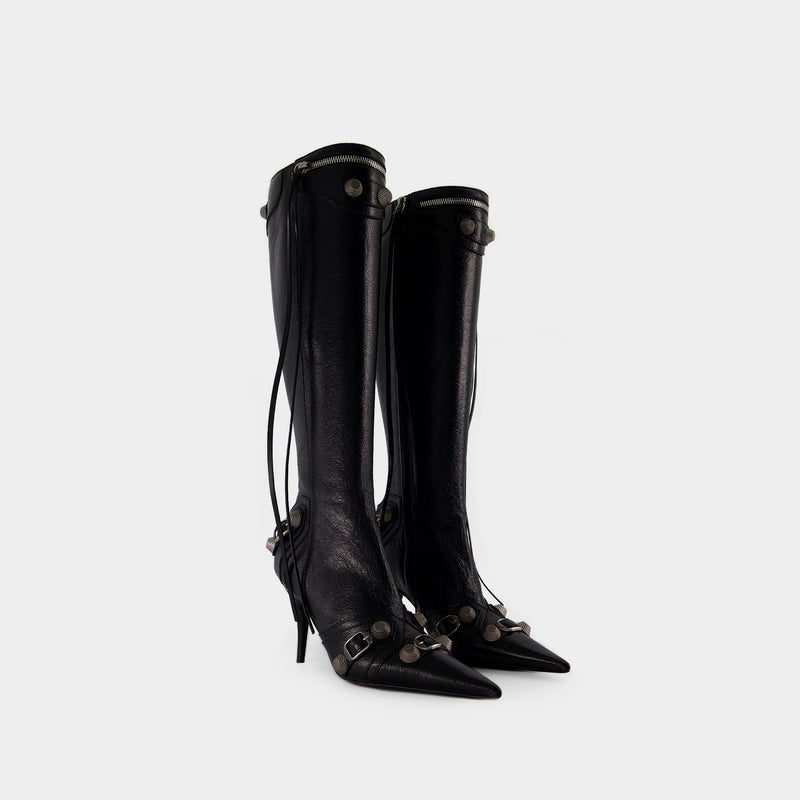 Cagole H90 Ankle Boots - Balenciaga - Leather - Black