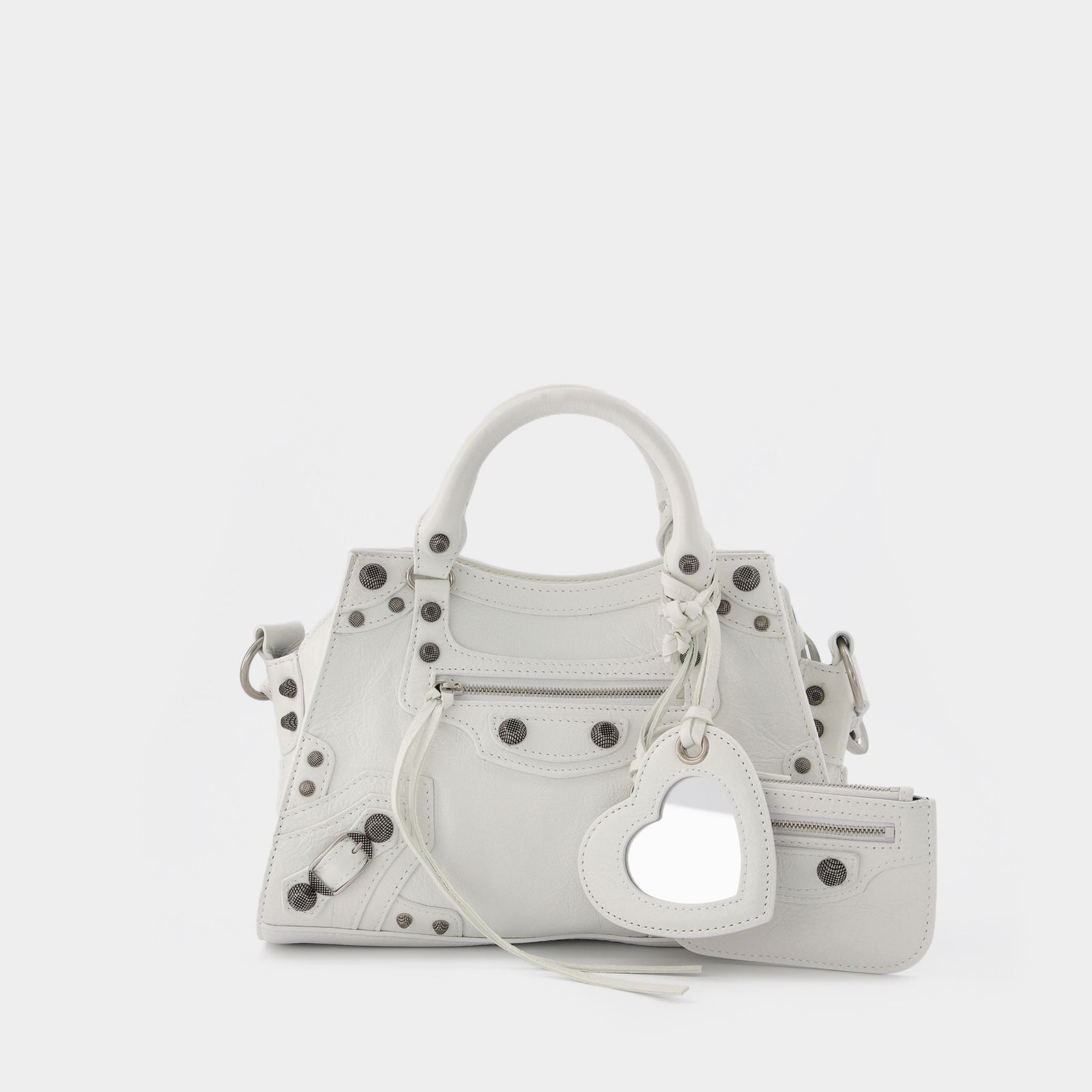 【大人気完売品】BALENCIAGA Neo Cagole XS ホワイト Balenciaga Neo Cagole Xs White Womens Balenciaga