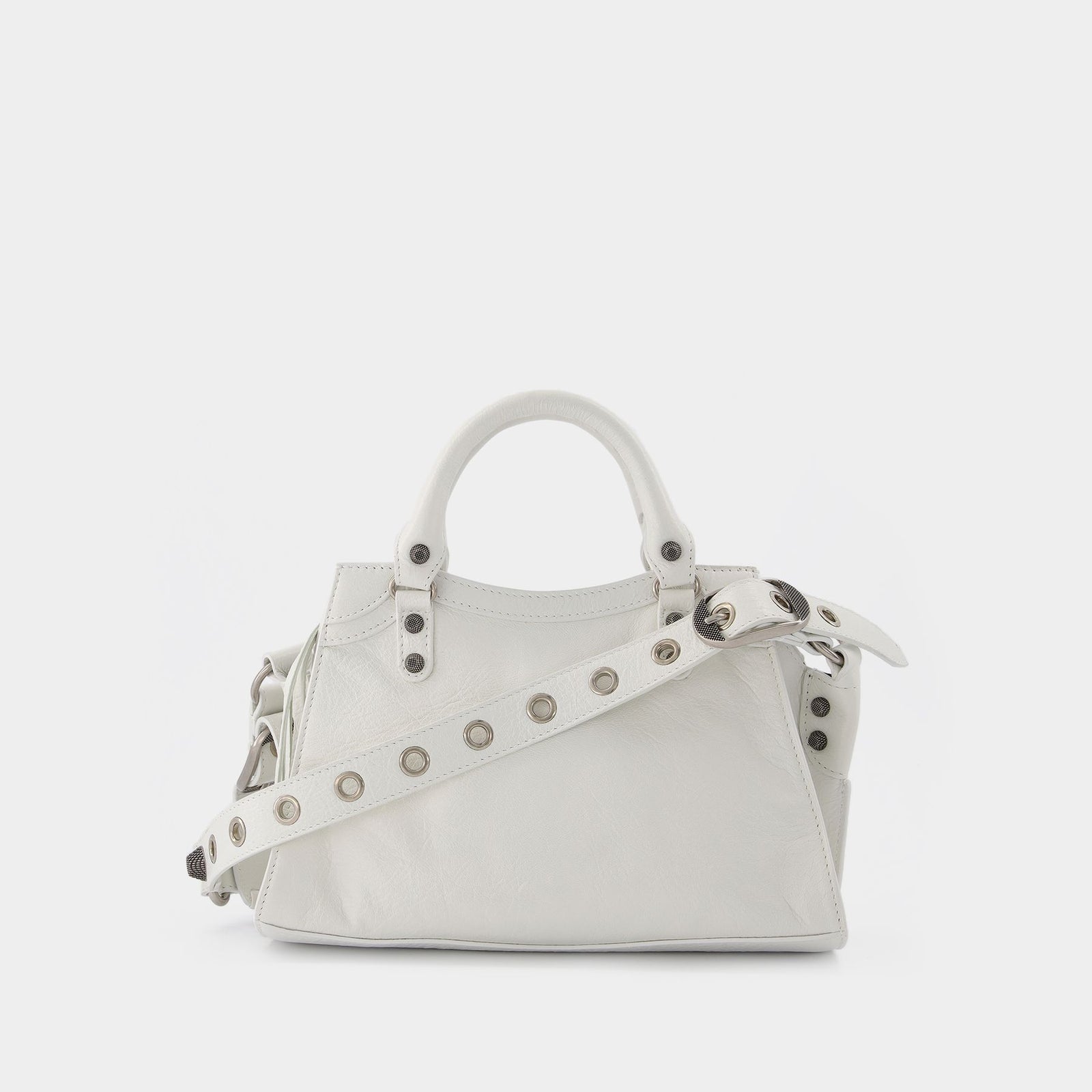 ◆BALENCIAGA 最新作◆Neo Cagole XS ショルダーバッグ/White◆ Neo Cagole Xs Crossbody - Balenciaga - Optic White - Leather