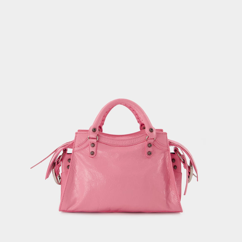 Balenciaga Pink Leather XS Neo Cagole Bag Balenciaga