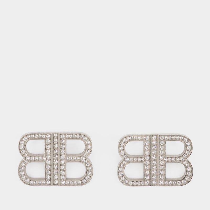 Bb 2.0 Earrings - Balenciaga - Silver tone