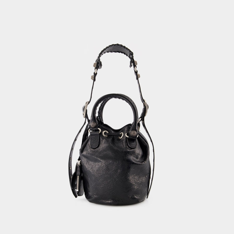 Le Cagole Bucket S bag - Balenciaga - Leather - Black