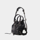 Le Cagole Bucket S bag - Balenciaga - Leather - Black