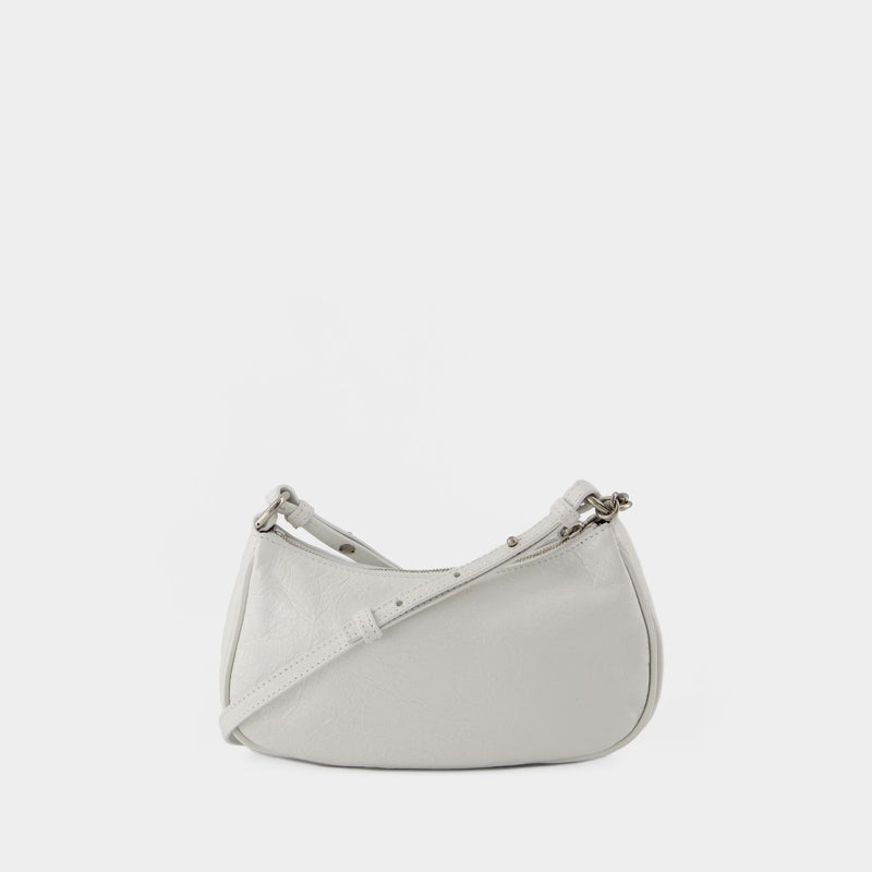 Le Cagole Mini Wallet on Chain - Balenciaga - Leather - Optic White