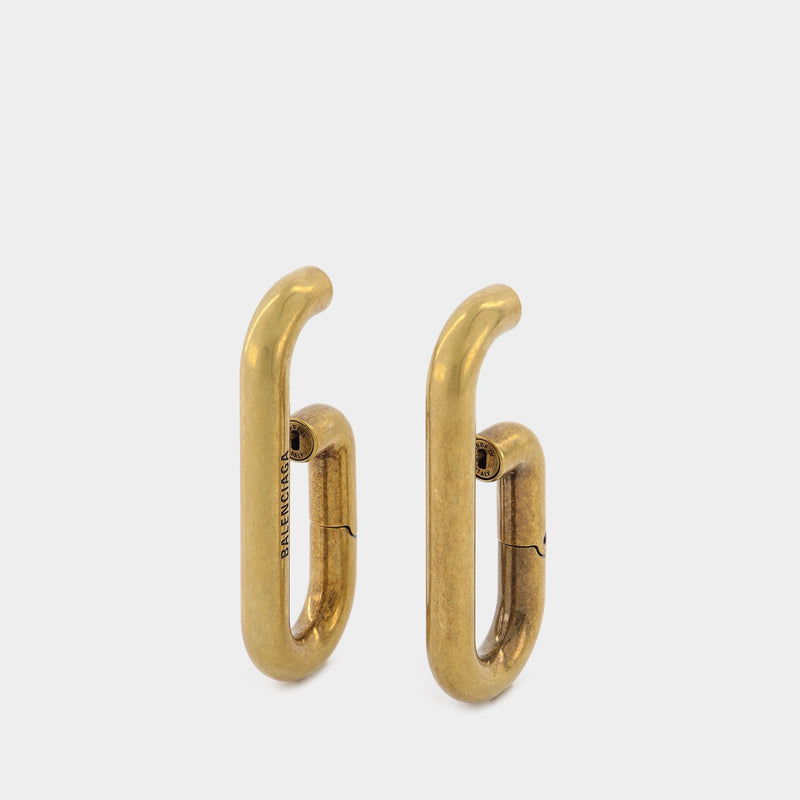 Volume Earrings in Aluminium and Gold-Tone Brass