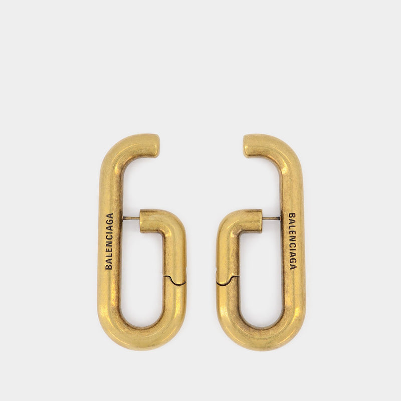 Volume Earrings in Aluminium and Gold-Tone Brass