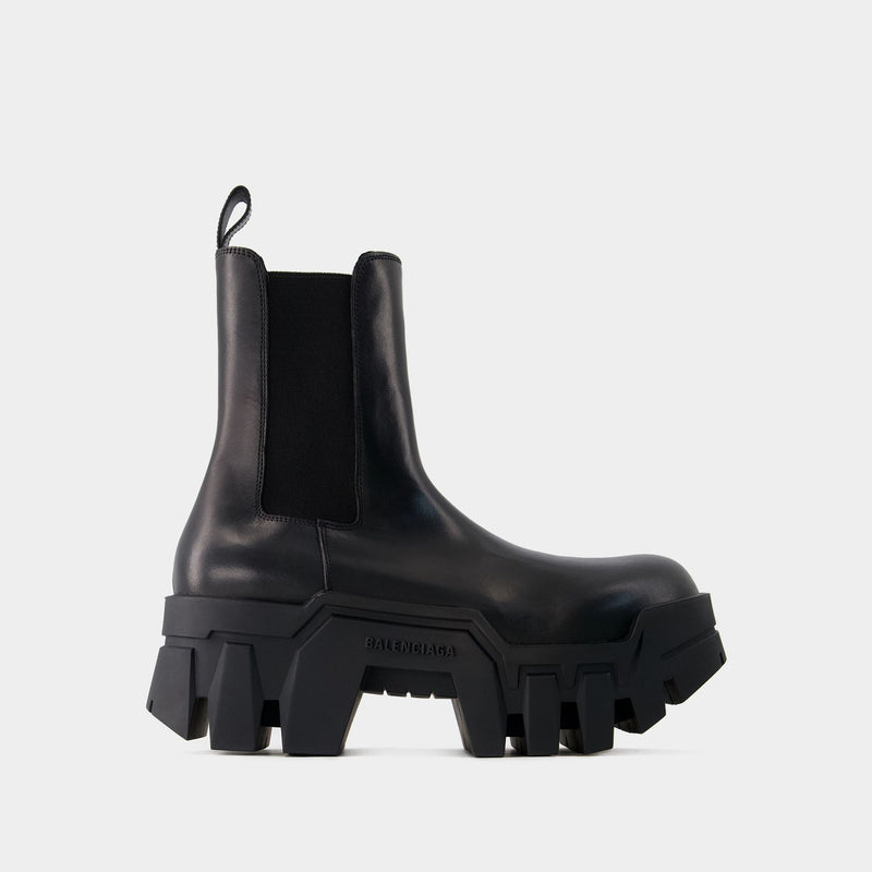 Bulldozer Boots - Balenciaga - Leather - Black