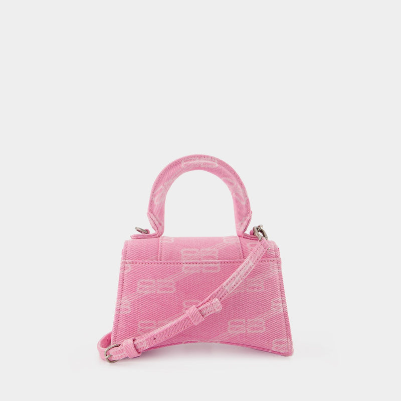 Balenciaga Hourglass Mini Top Handle Bag  Pink Mini Bags Handbags   BAL231036  The RealReal