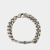 BB Icon Gourmet Bracelet - Balenciaga - Brass - Antique Silver