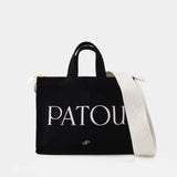 Patou Large Tote Bag - Patou - Cotton - Black