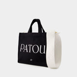 Patou Large Tote Bag - Patou - Cotton - Black