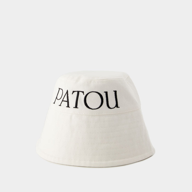 Patou Bucket Hat - PATOU - Cotton - White