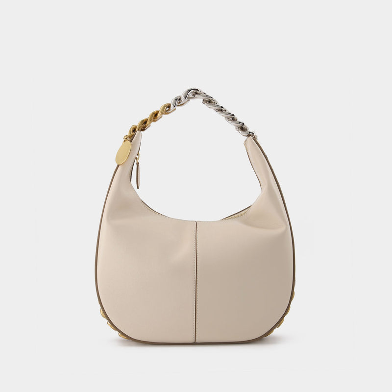 Frame Small Hobo Bag - Stella Mccartney -  White Pur - Leather Vegan