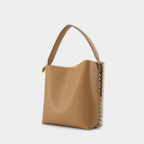 Frayme Tote in beige synthetic leather
